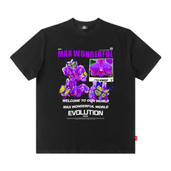 T-shirt homme à manches courtes – Marque de mode masculine Ins style Hip Hop de Hong Kong pour l'été
