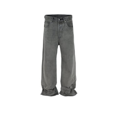 Men's Vintage Pants Straight Pants Men's and Women's Washed Old Dyed Jeans MIJKO