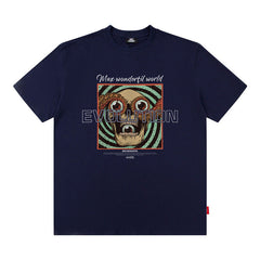 Men T Shirt Printed Short Sleeve T-shirt Men's and Women's Tops