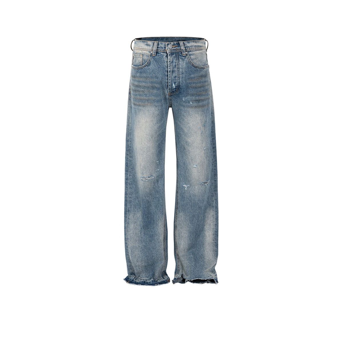 Men's Vintage Pants Men's Women's Vintage Washed Old Trousers Jeans MIJKO