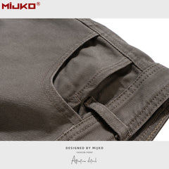 Mens Vintage Pants Ripped Straight Jeans MIJKO