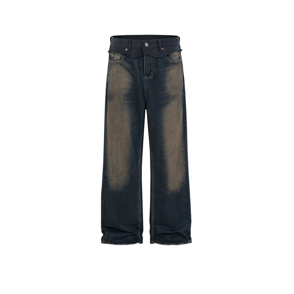 Men's Vintage Pants Men's Women's Wide Pants Old Splicing Jeans MIJKO