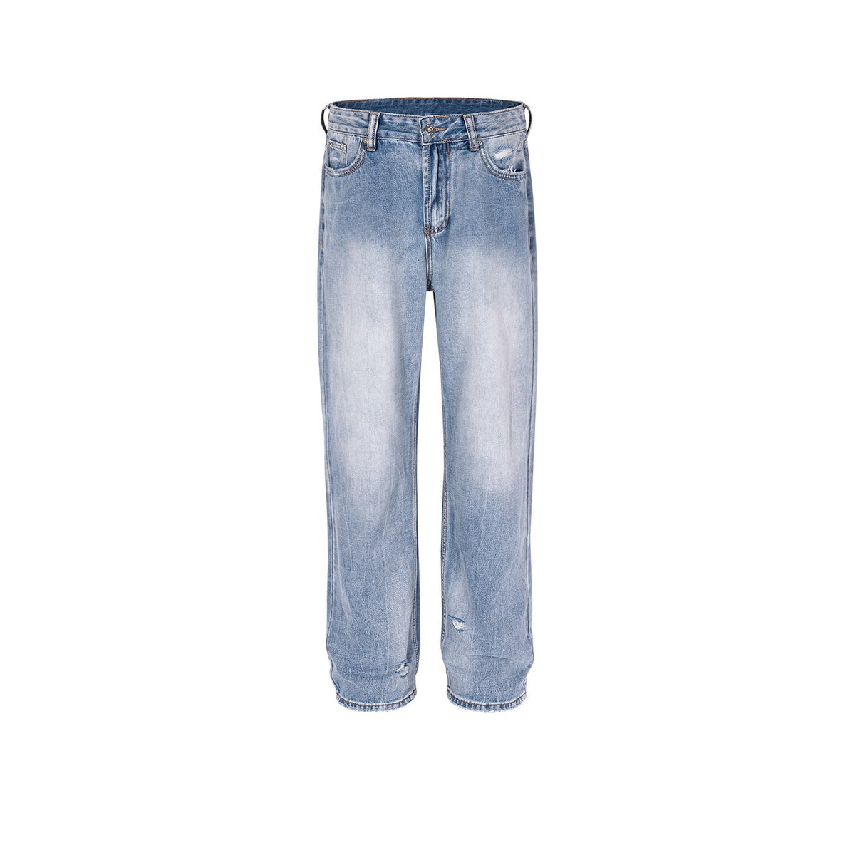Men's Vintage Pants Trousers Men's and Women's Straight Wash Slim-Fit Jeans MIJKO
