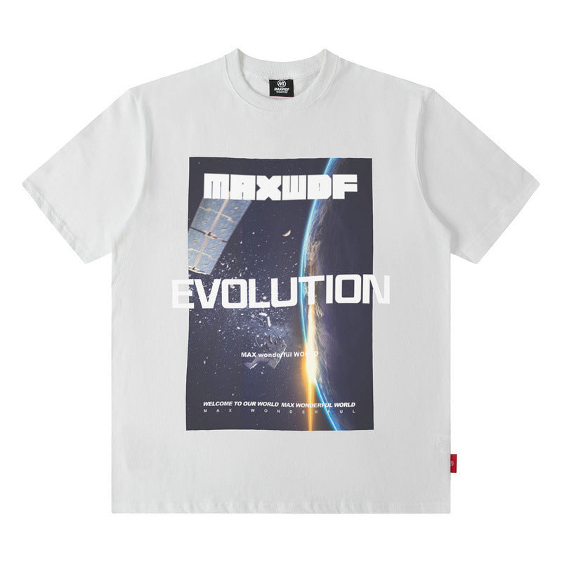 T-shirt ample pour homme, style streetwear, manches courtes, imprimé tendance