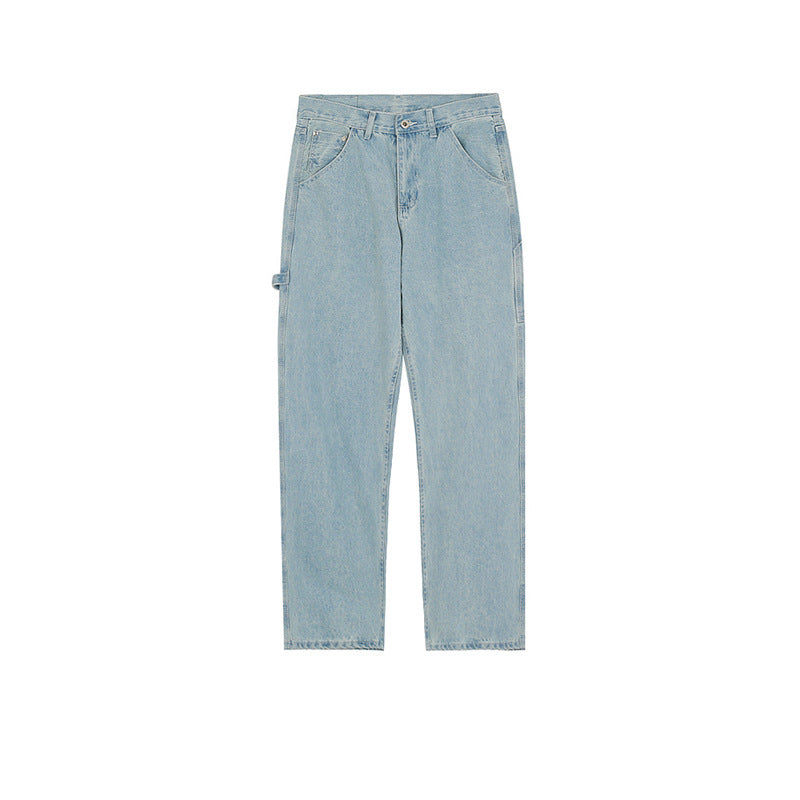 Men's Vintage Pants Men's Straight Pants High Street Washed Jeans MIJKO