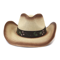 Chapeaux de cowboy en paille Protection solaire en bord de mer pour hommes et femmes