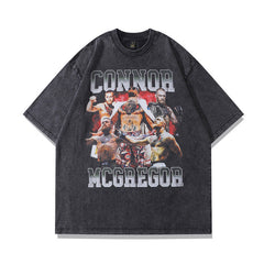 Men T Shirt Hip Hop Distressed Short-Sleeved T-shirt Men's Summer