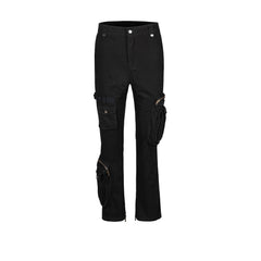 Men's Vintage Pants Men's Women's Hip Hop Functional Pants Zipper Pants Casual Pants MIJKO