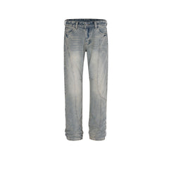Men's Vintage Pants Spliced trousers men's and women's washing water high street trendy jeans MIJKO