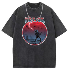 Men T Shirts Crew neck short sleeve T-shirt retro vintage loose casual