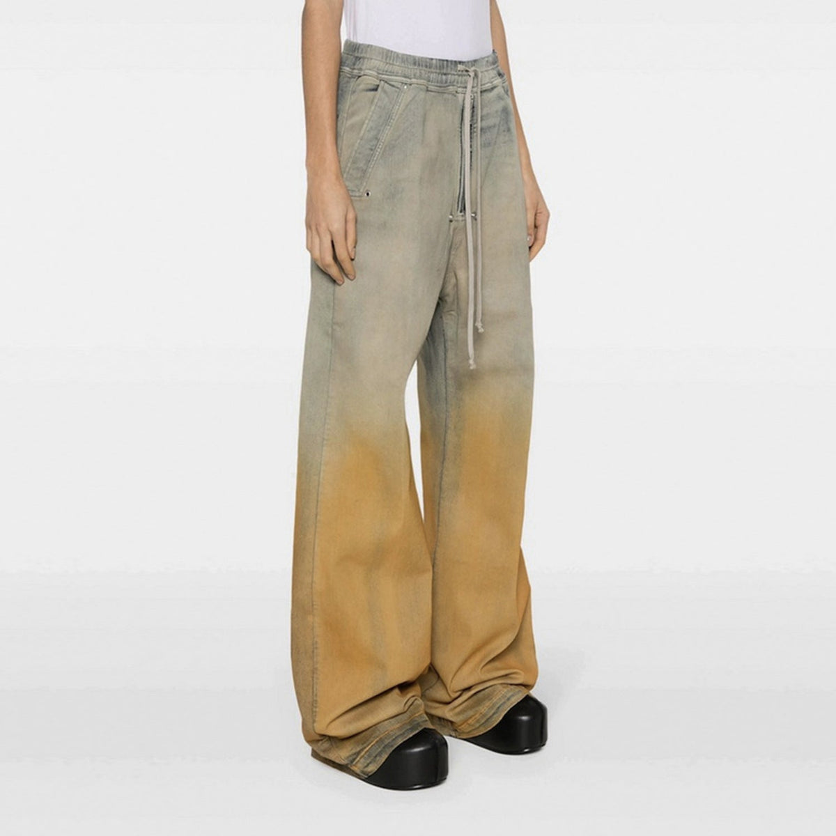 Men's Vintage Pants Men's Women's Design Pants Waist Casual Jeans MIJKO