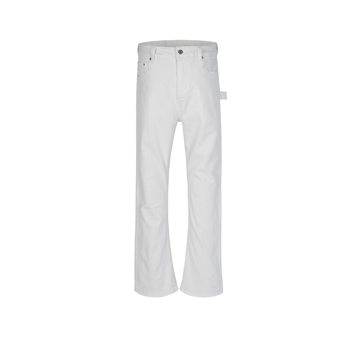 Men Vintage Pants Women's Trousers Black and White Slim-Fit Elastic Jeans MIJKO