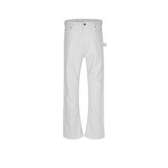 Men Vintage Pants Women's Trousers Black and White Slim-Fit Elastic Jeans MIJKO