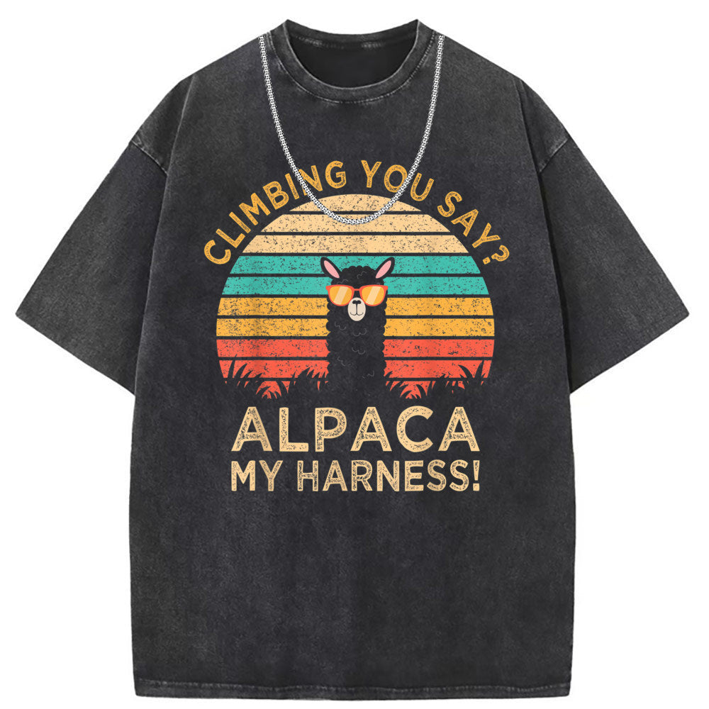 Mens T Shirts Cotton Printed Short Sleeve T-Shirts Washed and Old