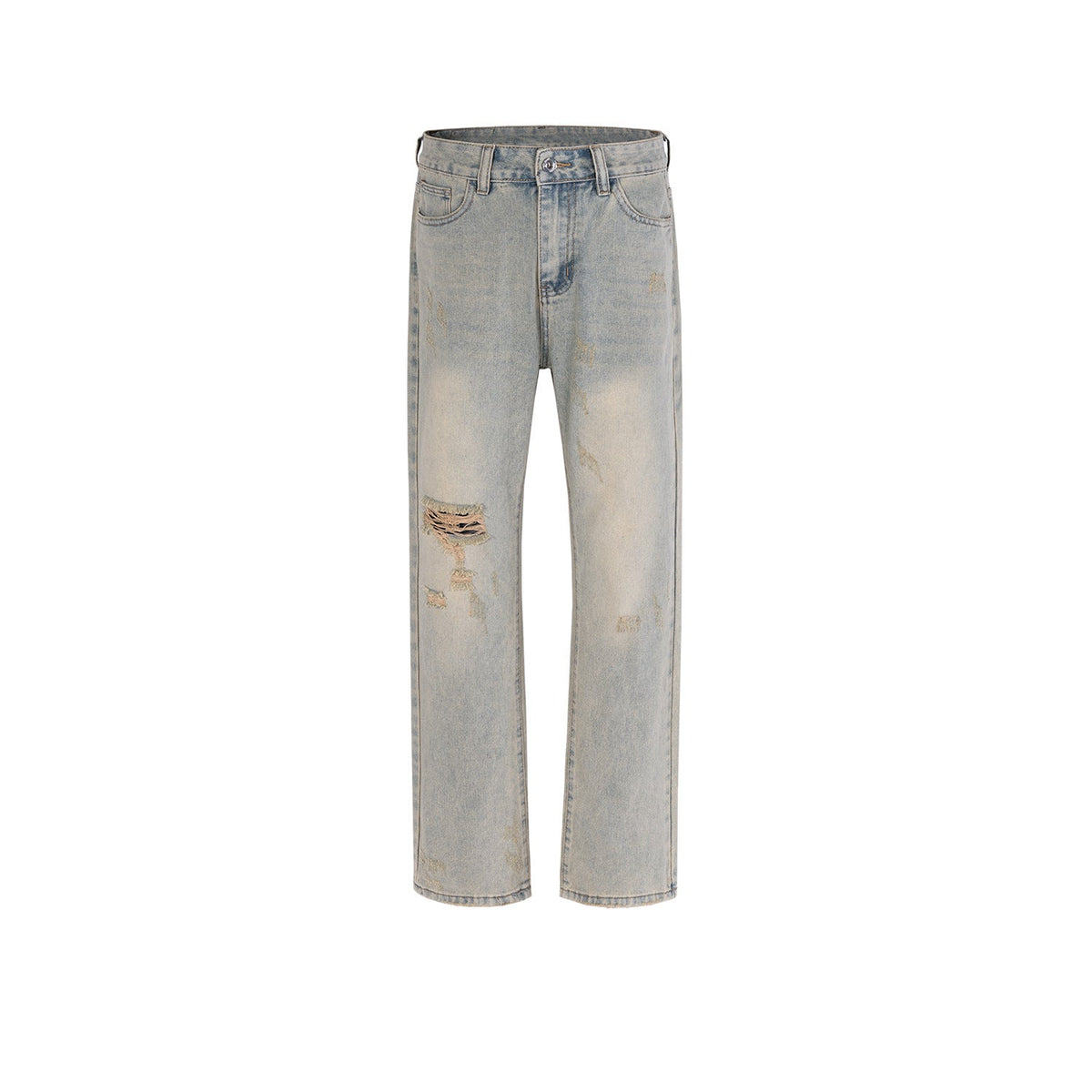 Men Vintage Pants ripped trousers washed with water MIJKO