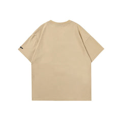 T-shirt homme imprimé camouflage effet vieilli manches courtes marque tendance couple