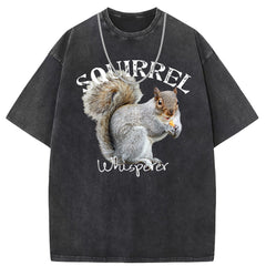 Men T Shirts Short-sleeved T-shirt women washed and old