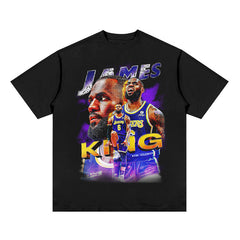 Nba T Shirt James Print Fashion Brand Short Sleeve T-shirt Loose