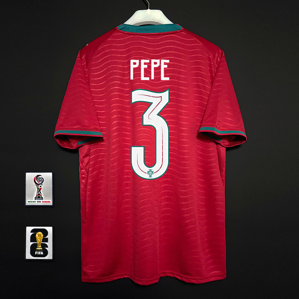2627 United States, Canada and Mexico World Cup Player Edition Portugal Home Jersey No. 7 Ronaldo National Team Short Sleeve Football Jersey Print