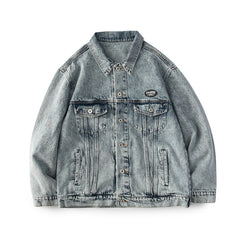 Veste en jean ample grande taille pour homme - style vintage - Printemps