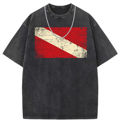 Men T Shirts Washed old punk short-sleeved T-shirt