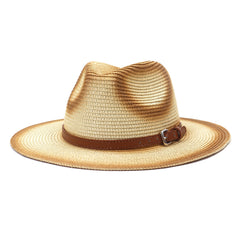 Chapeaux de cowboy en paille, chapeau de plage peint à la bombe, nouveau chapeau de paille d'extérieur