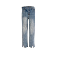 Men's Vintage Pants Men's Women's Trousers Textured Slim-Fit Jeans MIJKO