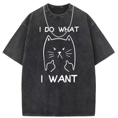 Men T Shirts Washed and old printed short-sleeved T-shirt loose and casual