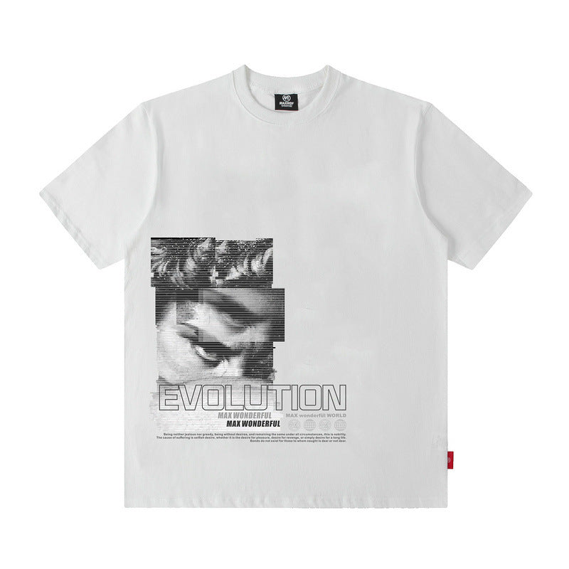 T-shirt pour Hommes et Femmes à Manches Courtes, Coupe Ample, Hiphop Hip Hop, Couple Été