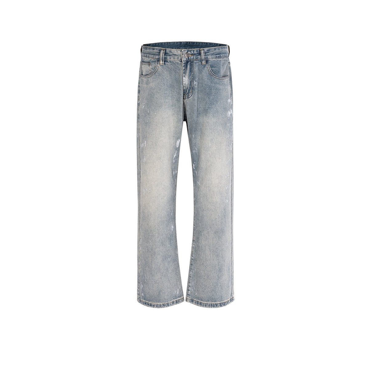 Men's Vintage Pants trousers men's and women's slightly wide feet make old jeans MIJKO