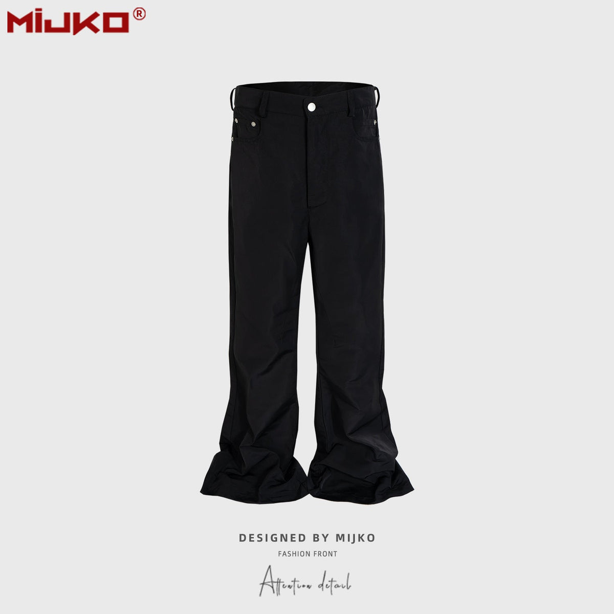 Mens Vintage Pants Casual Bootcut Bootcut Pants MIJKO