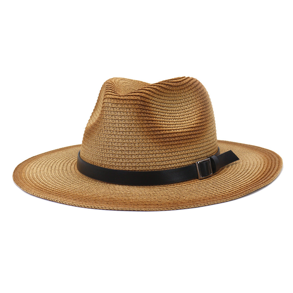 Chapeaux de cowboy en paille pour hommes et femmes, chapeau de soleil de voyage d'extérieur, protection solaire, printemps et été