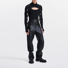 Rave Outfits Mens Vest Knitted Uniform Bottoming