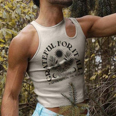 Rave Outfits Mens Vest Butterfly Print