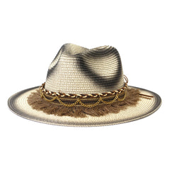Straw Cowboy Hats Travel Sun Protection Men and Women Jazz Hat