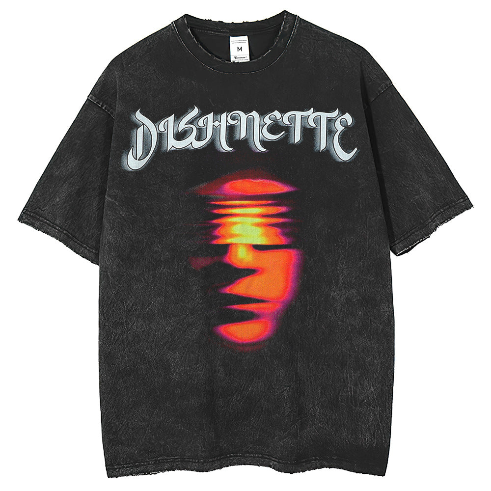 Mens T Shirts Temetow Rock Vintage Print Breathable T-Shirt