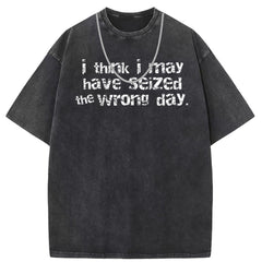 Men T Shirts Vintage old anime oversize printed short-sleeved T-shirt