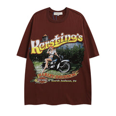 T-shirt homme Hiphop Streetwear manches courtes Marque de mode d'été