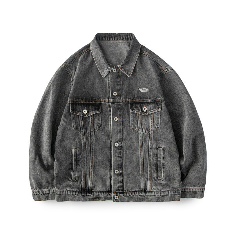 Veste en jean ample grande taille pour homme - style vintage - Printemps