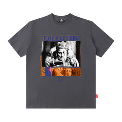 T-shirt pour Hommes et Femmes à Manches Courtes, Coupe Ample, Hiphop Hip Hop, Couple Été