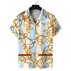 Men Beach Leisure T Shirts Spring New Men's Short Sleeve