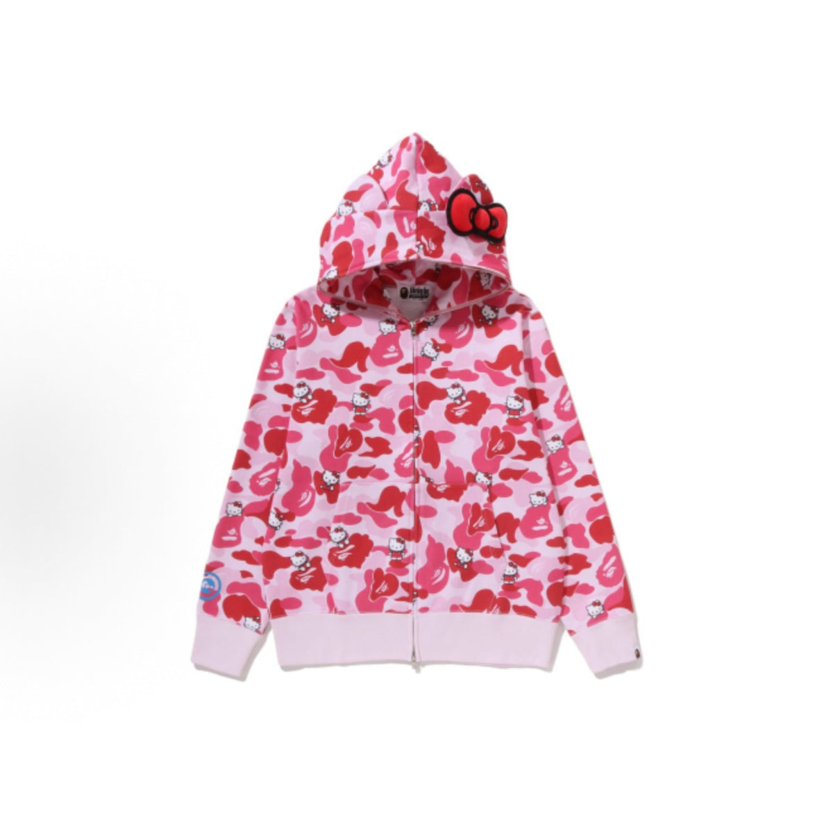 2026 BAPE joint Hello Kitty Kulomie hooded sweater women's trendy brand loose coat autumn