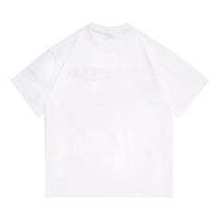 T-shirt imprimé à manches courtes pour homme, style graffiti ample pour homme et femme