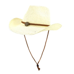 Chapeaux de cowboy en paille pour hommes et femmes, chapeau de plage pour les voyages en extérieur