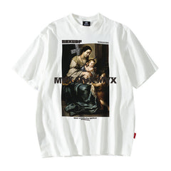 T-shirt à manches courtes unisexe ample pour couple