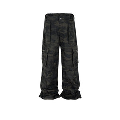 Men's Vintage Pants camouflage casual trousers men's and women's tote overalls MIJKO