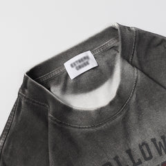 Men Long Sleeve T Shirt Spray Painting Gradient Tie-Dye Hip Hop Rock Trend