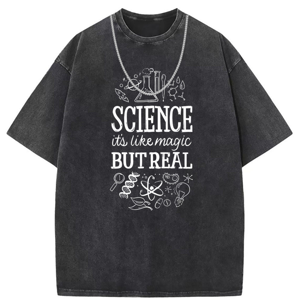 Men T Shirts Short-sleeved T-shirt women washed and old