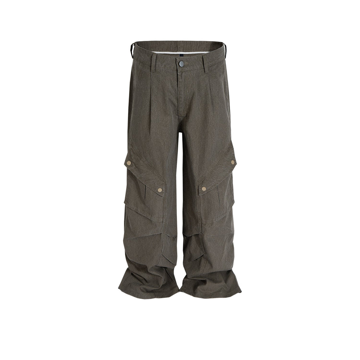 Men's Vintage Pants Men's Women's Spliced Pants Straight Casual Overalls MIJKO