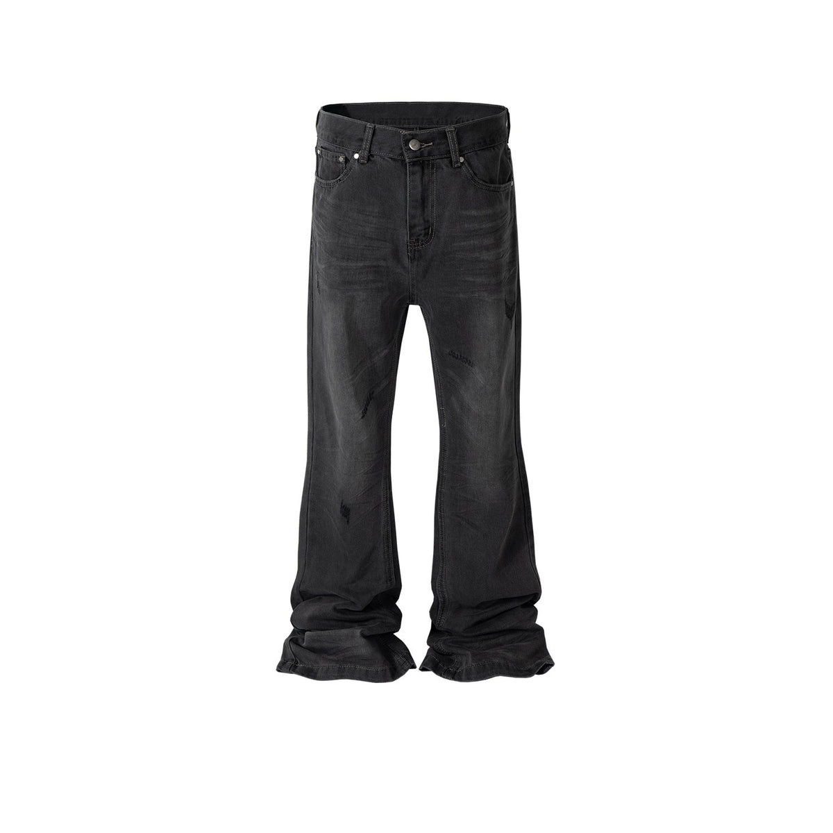 Mens Vintage Pants Mens Women's Flared High Street Slim-Fit Jeans MIJKO
